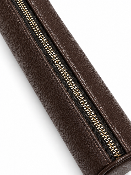 Brown Geometry Pouch