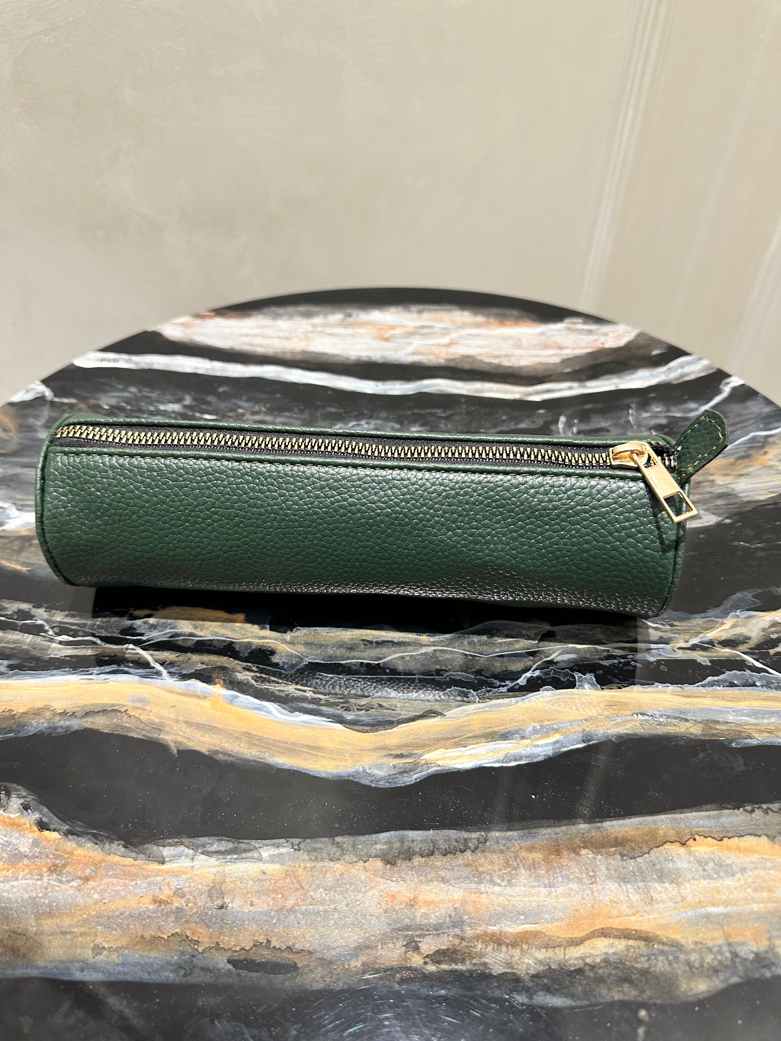 Brown Geometry Pouch