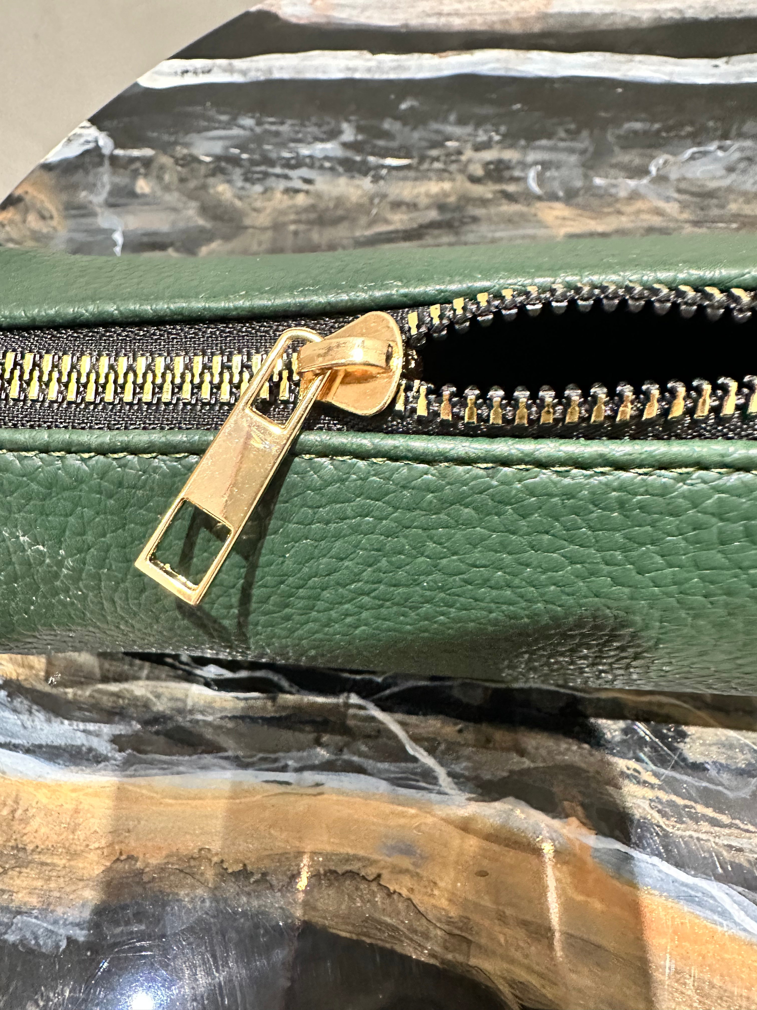 Matcha Geometry Pouch